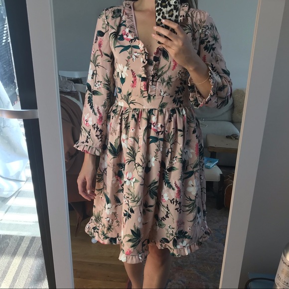 NWOT Kate Spade long sleeved floral dress - Picture 8 of 8